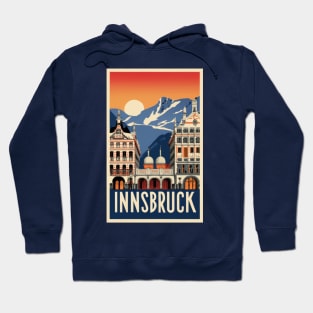 A Vintage Travel Art of Innsbruck - Austria Hoodie